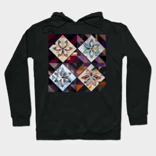 Geometric Floral Hoodie